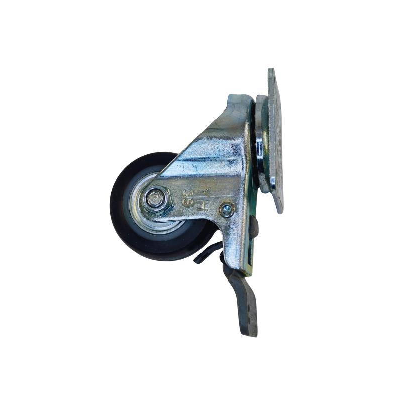 四角雙剎車38*23mmTPR高彈性輪