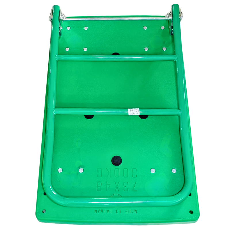 24綠色塑鋼推車 TPR輪可承重300KG